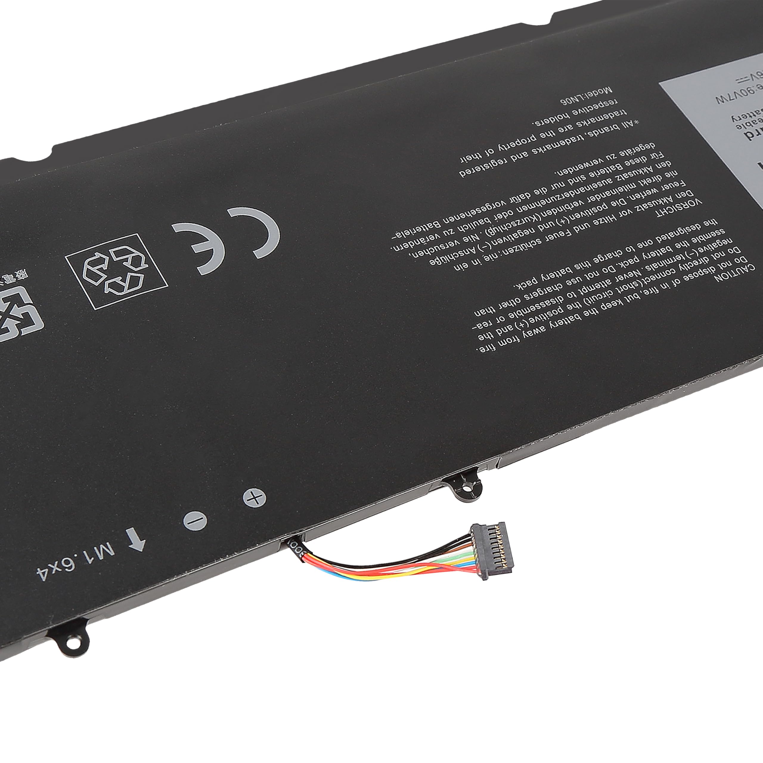 GHU New 56Wh 90V7W 5K9CP Battery Compatible with Dell XPS 13 13D 9343 13-9343, XPS 13 9350 13-9350 XPS13-9350 13D-9343 DIN02 0DRRP 0N7T6 JHXPY DIN02 RWT1R,Li-ion 7.6V 56Wh - Image 4