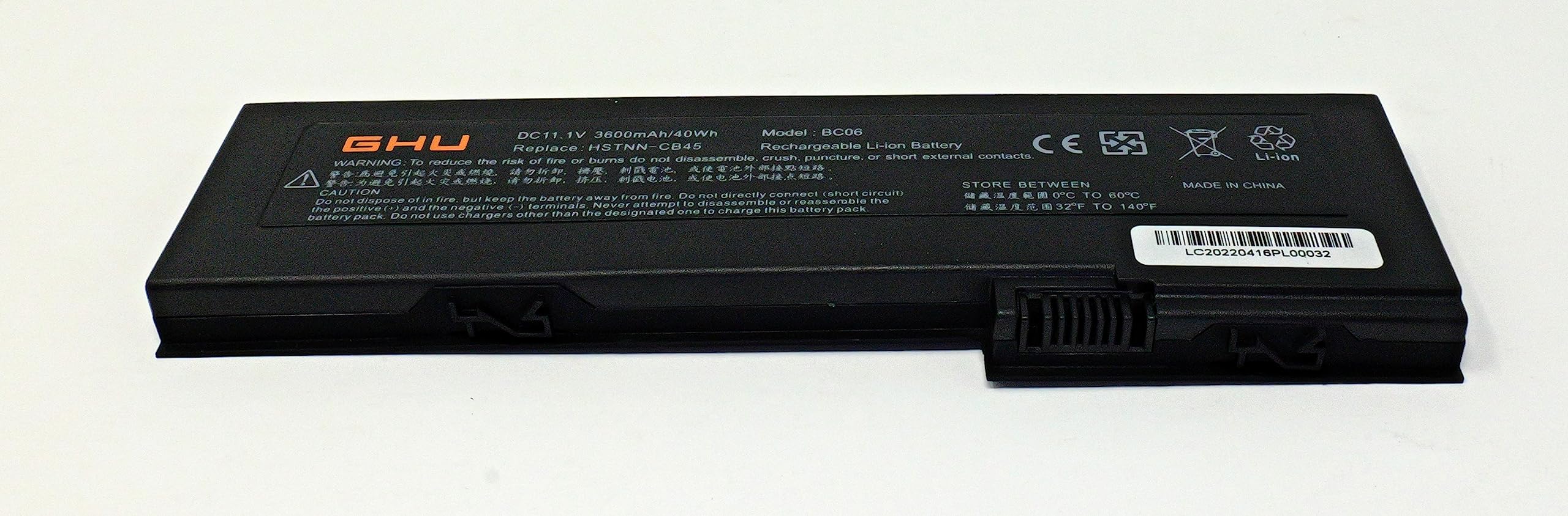 GHU New Battery 40 WH 454668-001 436426-311 436426-351 HSTNN-CB45 HSTNN-OB45 Compatible with HP EliteBook 2730p 2740P 2760P 2710p 2710 Tablet PC AH547AA 436426-751 436426-752 HSTNN-W47C - Image 6