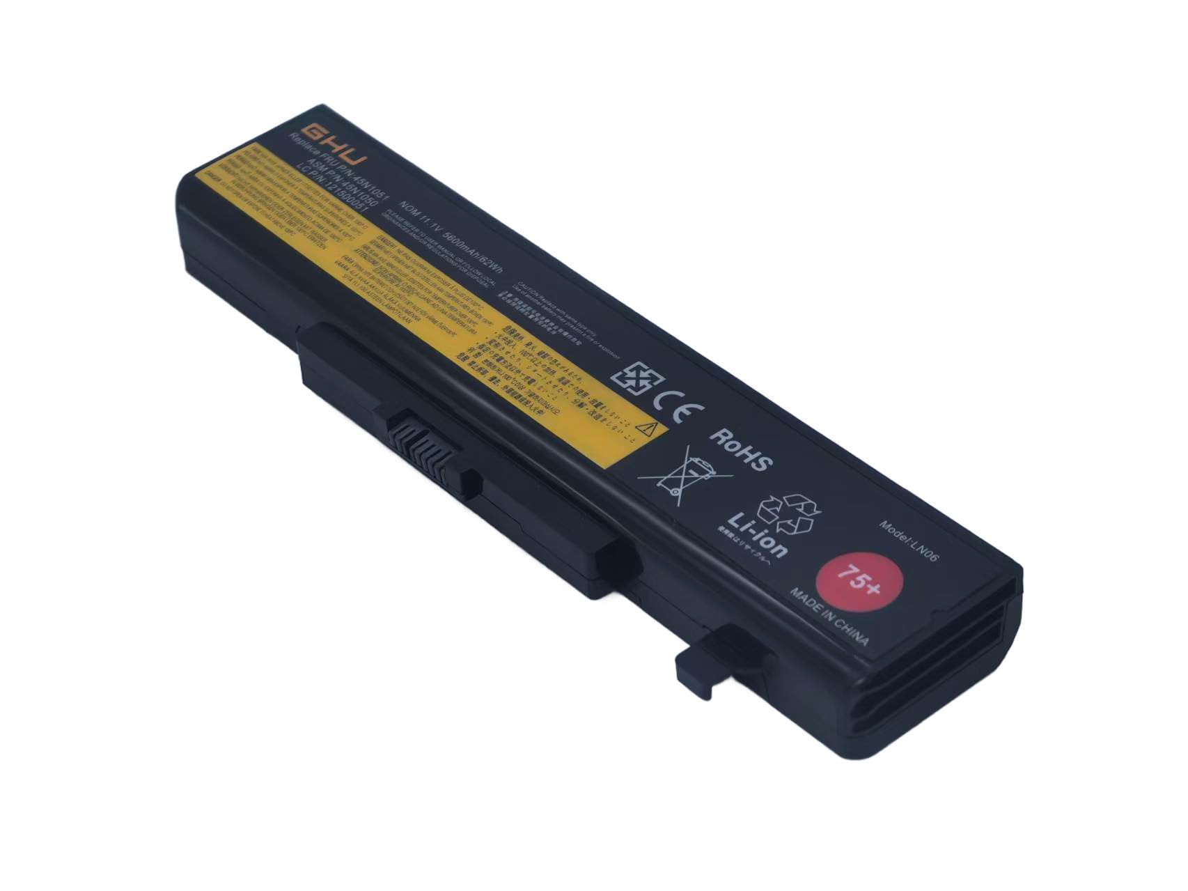 GHU New Battery 58 WH Compatible with Thinkpad G580 Y580 G480 G485 G585 Y480 Y480N Y485 Y485N Y480P Y580 Y580N Y485P Z380 Z480 Y580P Z580 Z585 Z485 G700 G710 P580 P585 - Image 3