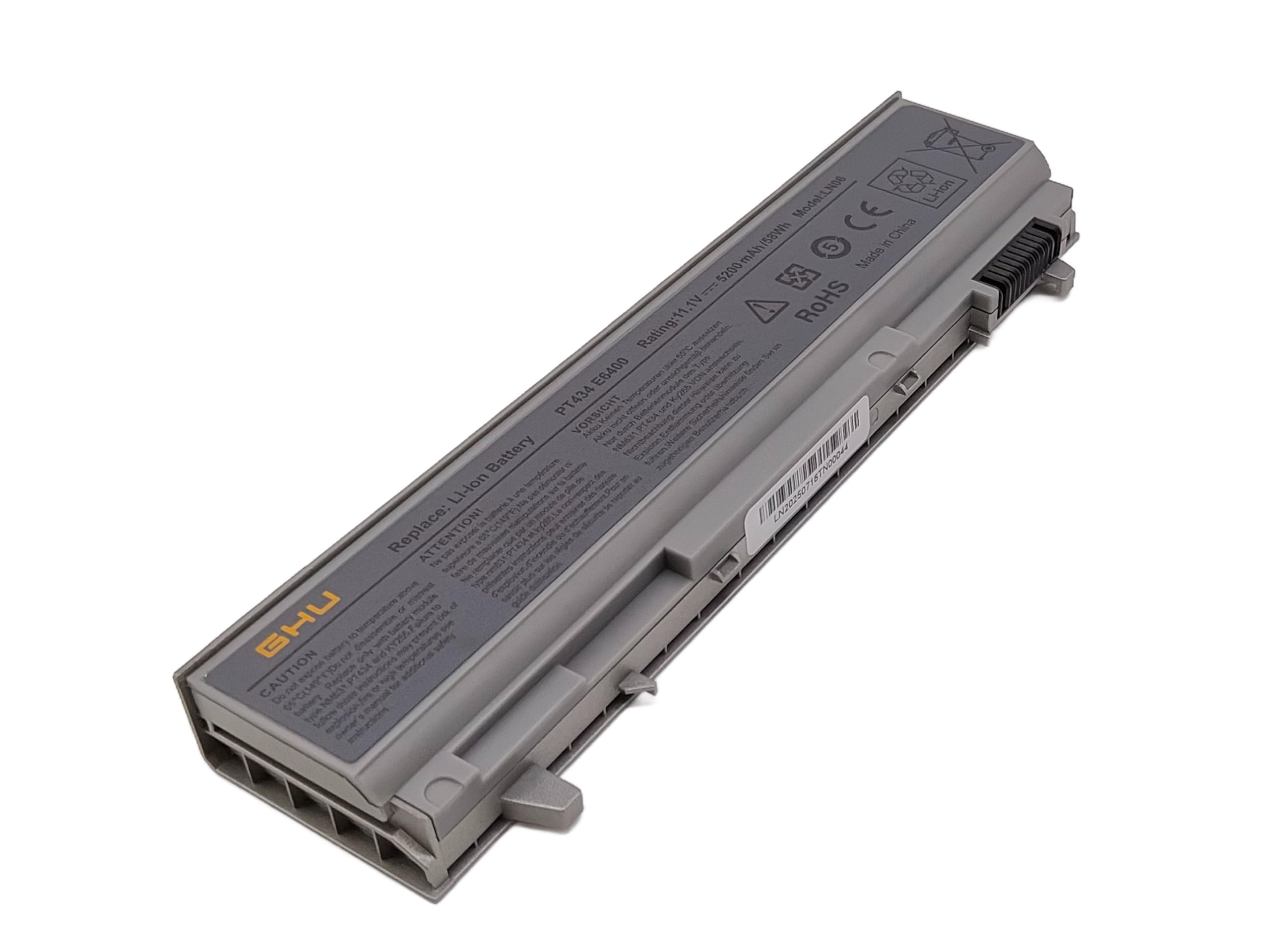 GHU New Battery 58 WHR 6-Cell 4M529 PT434 KY265 Compatible with Dell Latitude E6400 E6410 e6500 e6510 Precision m4500 m4400 Fit PN 4n369 nm631 FU444 FU441 FU571 W1193 F8TTW KY266 KY470 - Image 5