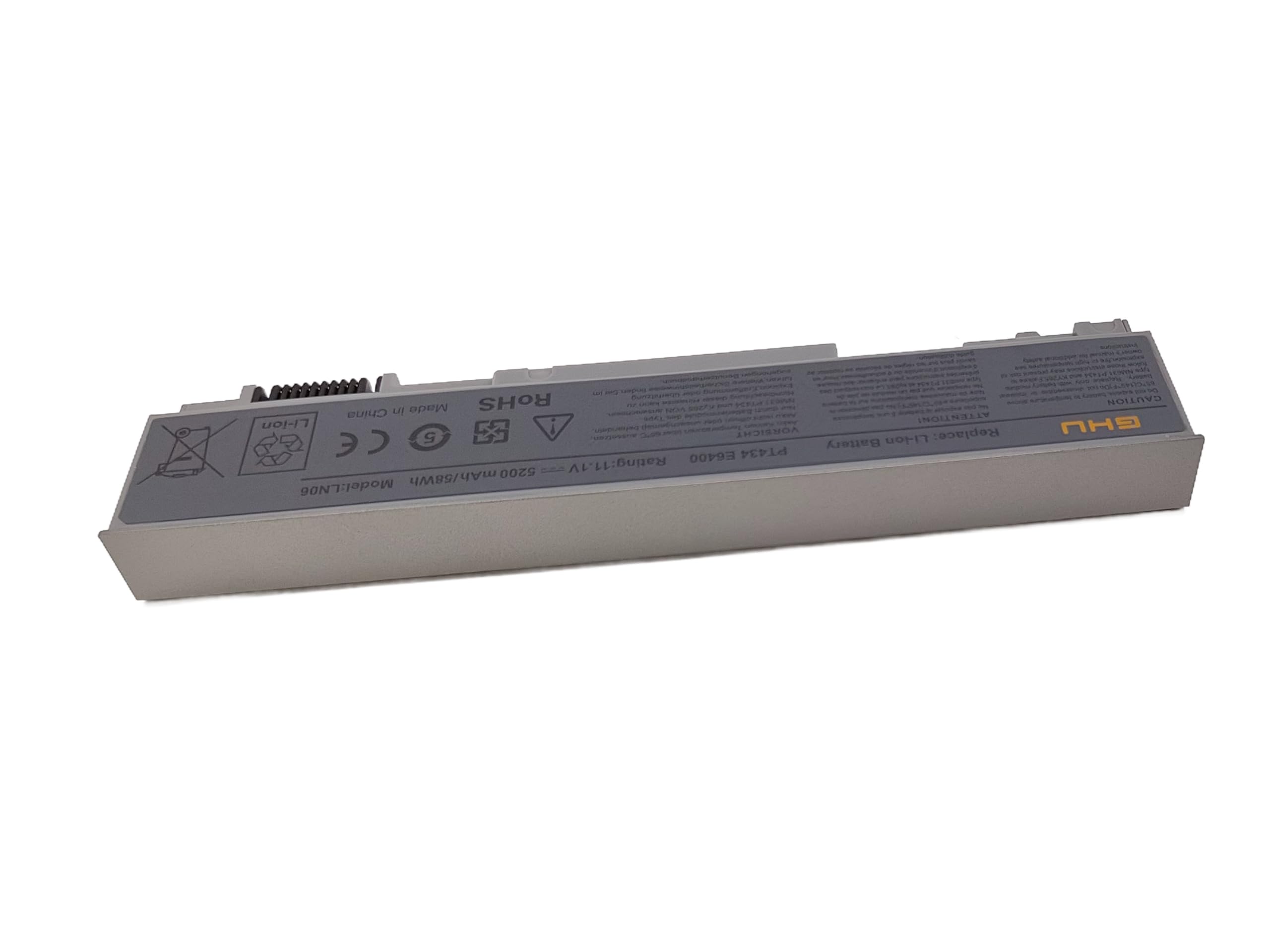 GHU New Battery 58 WHR 6-Cell 4M529 PT434 KY265 Compatible with Dell Latitude E6400 E6410 e6500 e6510 Precision m4500 m4400 Fit PN 4n369 nm631 FU444 FU441 FU571 W1193 F8TTW KY266 KY470 - Image 6