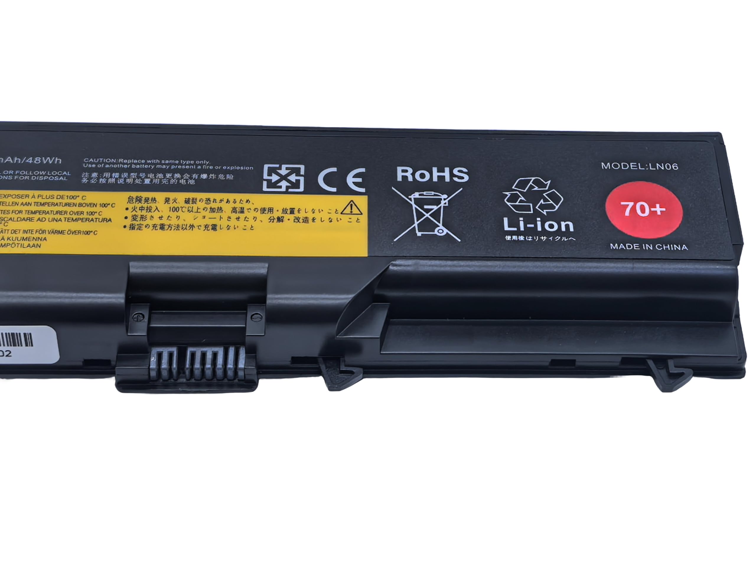 GHU New Battery 70+ 48 WH 0A36302 0A36303 45N1001 Compatible with Lenovo Thinkpad T410 T420 T430 T510 W530 W510 W520 L410 L420 L430 42T4751 45N1005 42T4235 45N1011 42T4757 42T4737 42T4753 42T4791 - Image 3