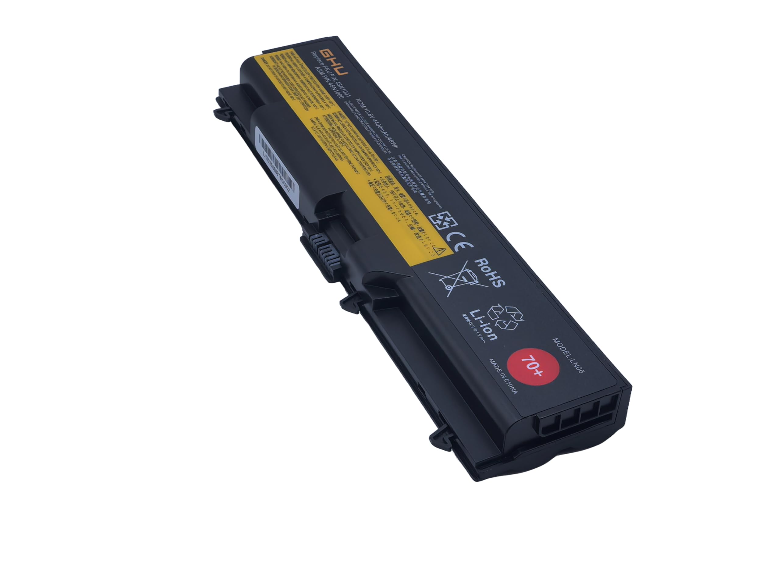 GHU New Battery 70+ 48 WH 0A36302 0A36303 45N1001 Compatible with Lenovo Thinkpad T410 T420 T430 T510 W530 W510 W520 L410 L420 L430 42T4751 45N1005 42T4235 45N1011 42T4757 42T4737 42T4753 42T4791 - Image 5