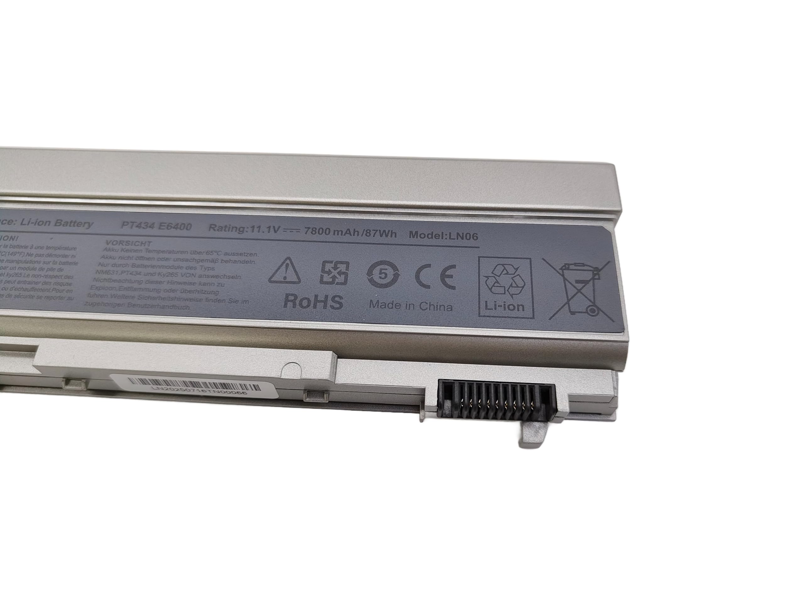 GHU New Battery 87 WHR Compatible for Dell Latitude Laptop KY265 KY266 KY268 PY434 4M529 KY477 4N369 for E6400 E6410 E6510 E6500 312-0748 312-0749 w0x4f w1193 ky265 ky477 4m529 4n369 fu268 - Image 3