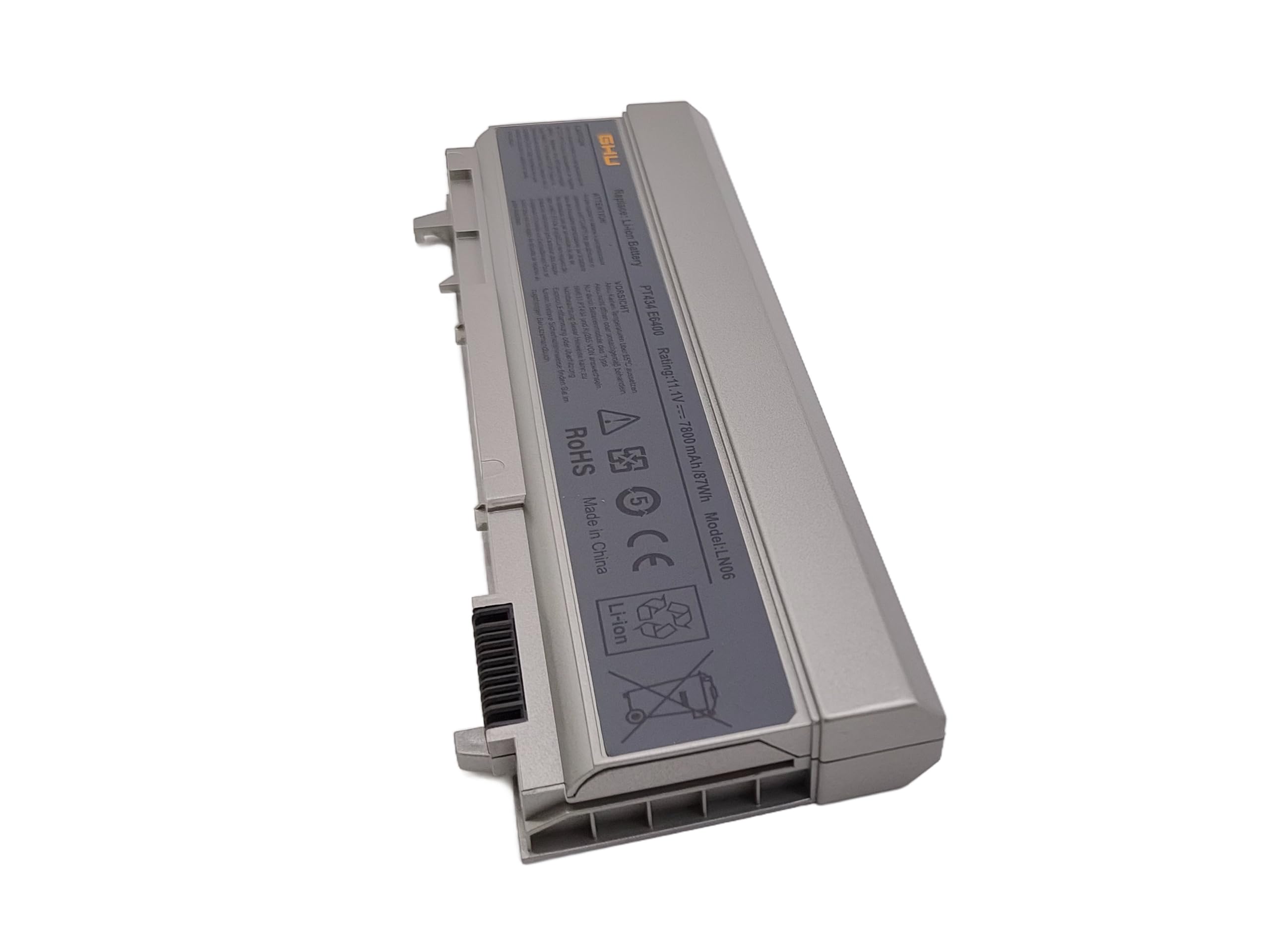 GHU New Battery 87 WHR Compatible for Dell Latitude Laptop KY265 KY266 KY268 PY434 4M529 KY477 4N369 for E6400 E6410 E6510 E6500 312-0748 312-0749 w0x4f w1193 ky265 ky477 4m529 4n369 fu268 - Image 4