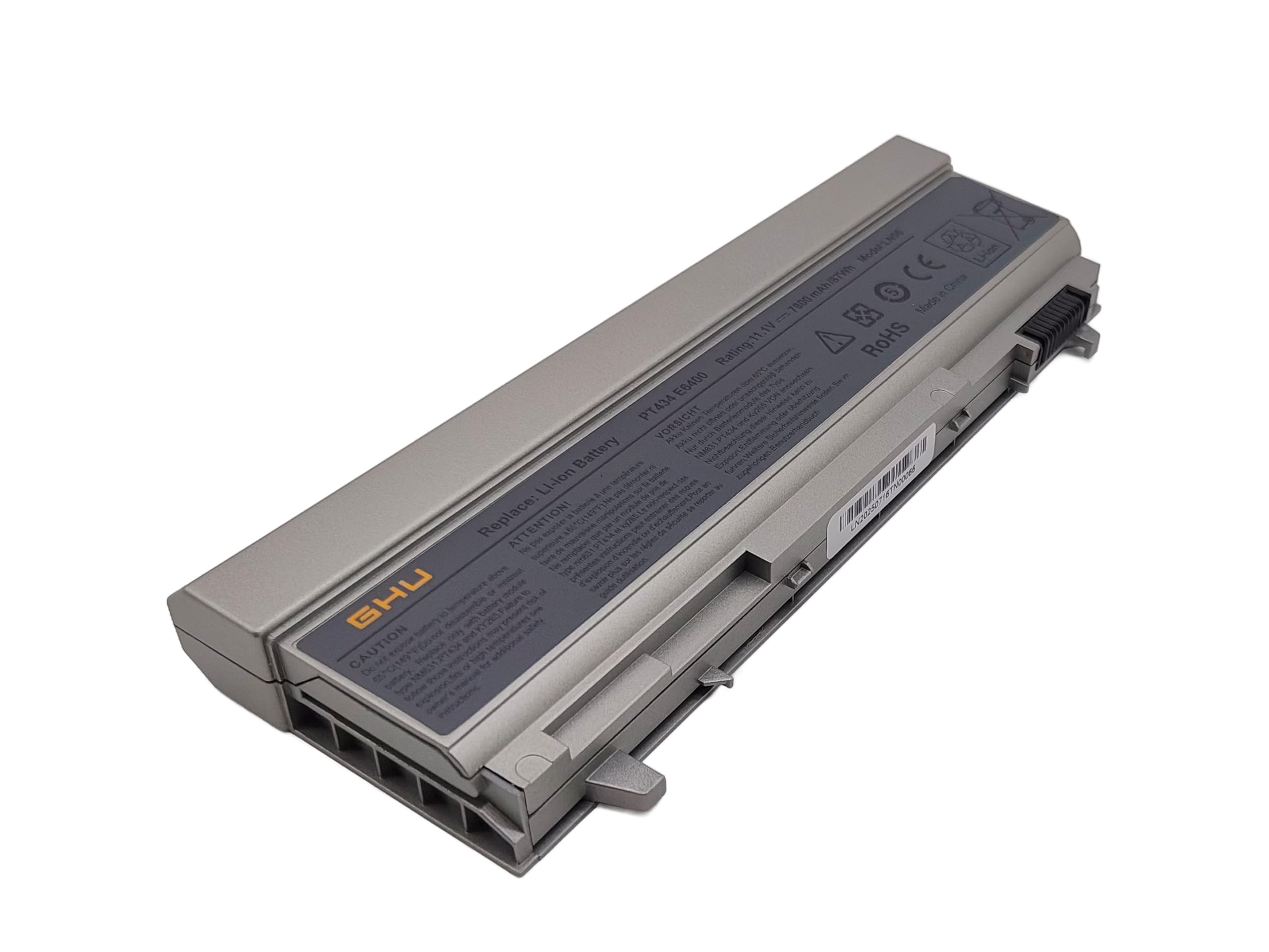 GHU New Battery 87 WHR Compatible for Dell Latitude Laptop KY265 KY266 KY268 PY434 4M529 KY477 4N369 for E6400 E6410 E6510 E6500 312-0748 312-0749 w0x4f w1193 ky265 ky477 4m529 4n369 fu268 - Image 5