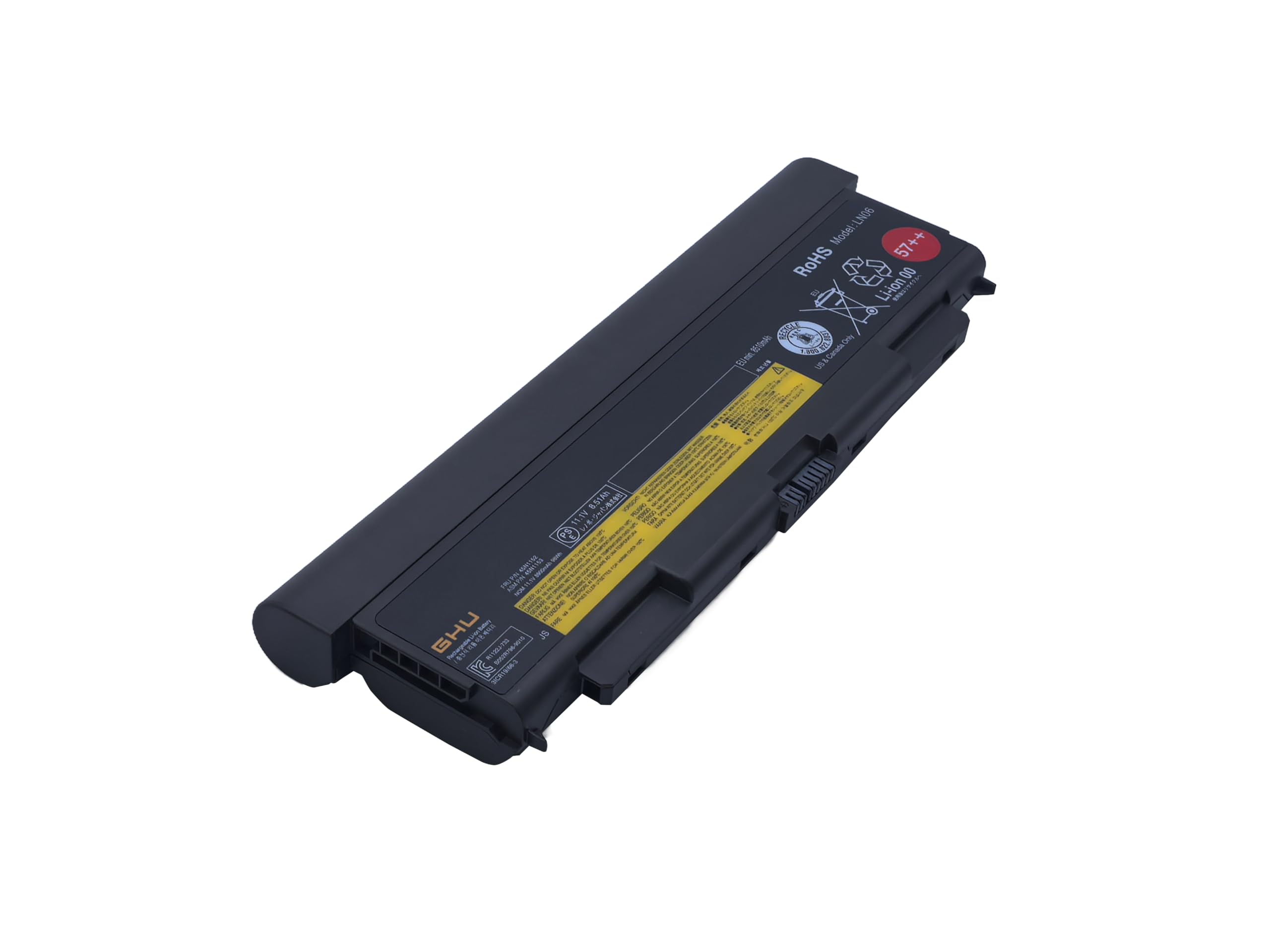 GHU New Battery 9-Cell 98 WH 57++ Replacement for 0C52864 0C52863 45N1152 45N1153 45N1162 45N1163 45N1145 45N1147 45N1149 Compatible with Lenovo Thinkpad W540 W541 T450p T540p T440p L440 L540 - Image 3