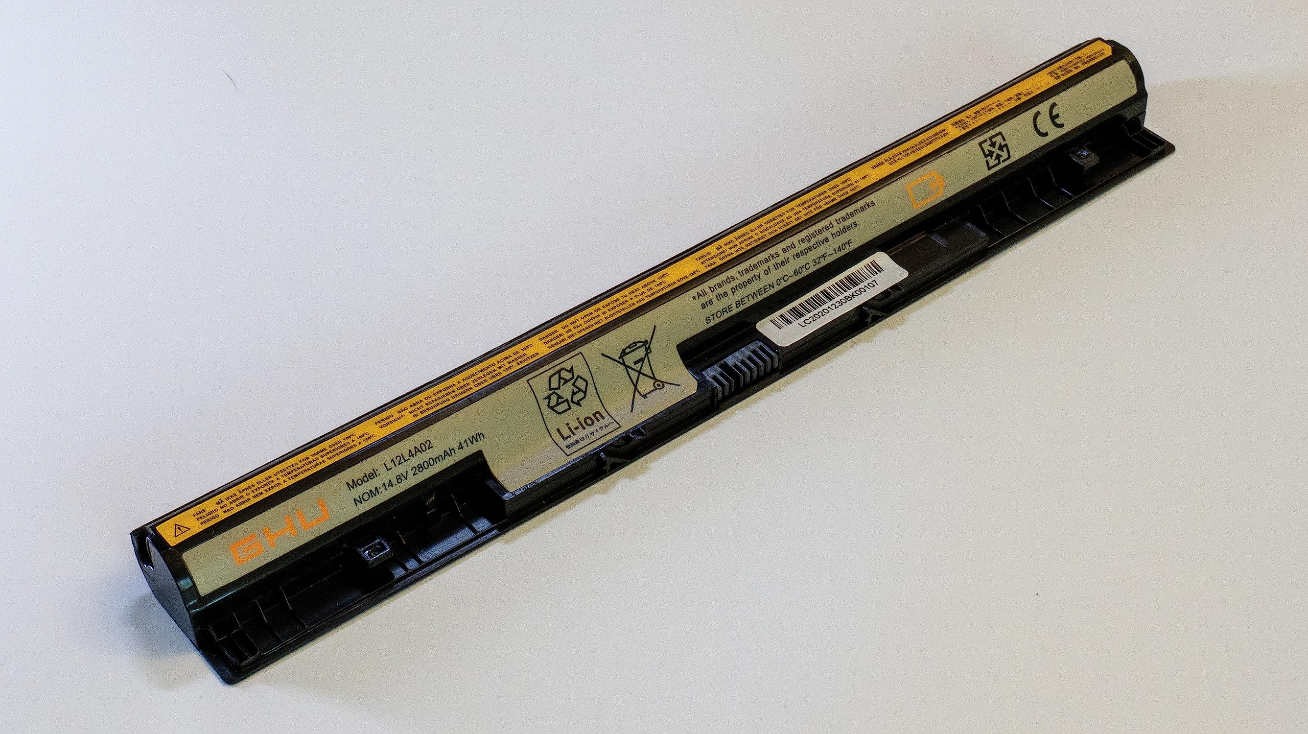 GHU New Battery L12L4A02 L12L4E01 41 WH Compatible with Lenovo IdeaPad G400S G405S G510S G500S G505S G510S S410P S510P Eraser G50-80 Z40-75 PN L12M4A02 L12M4E01 L12S4A02 L12S4E0 2800 mAh - Image 5