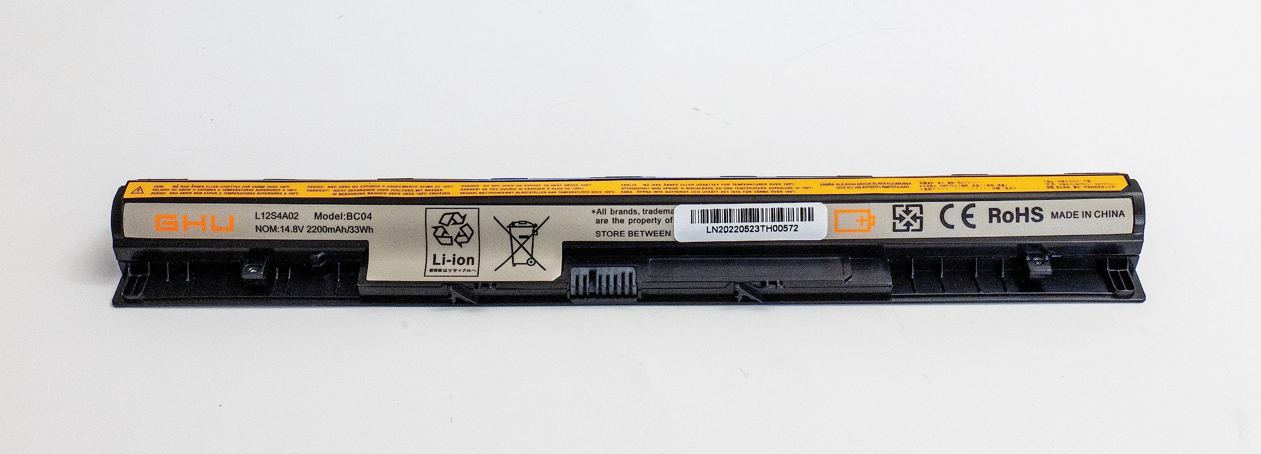 GHU New Battery L12L4A02 L12L4E01 L12M4A02 L12M4E01 L12S4A02 L12S4E01 Compatible with Lenovo IdeaPad G400S G405S G410S G500S G505S G510S S410P S510P Touch Z710 Series 14.8V 2200mAh Li-ion 4-Cell - Image 7