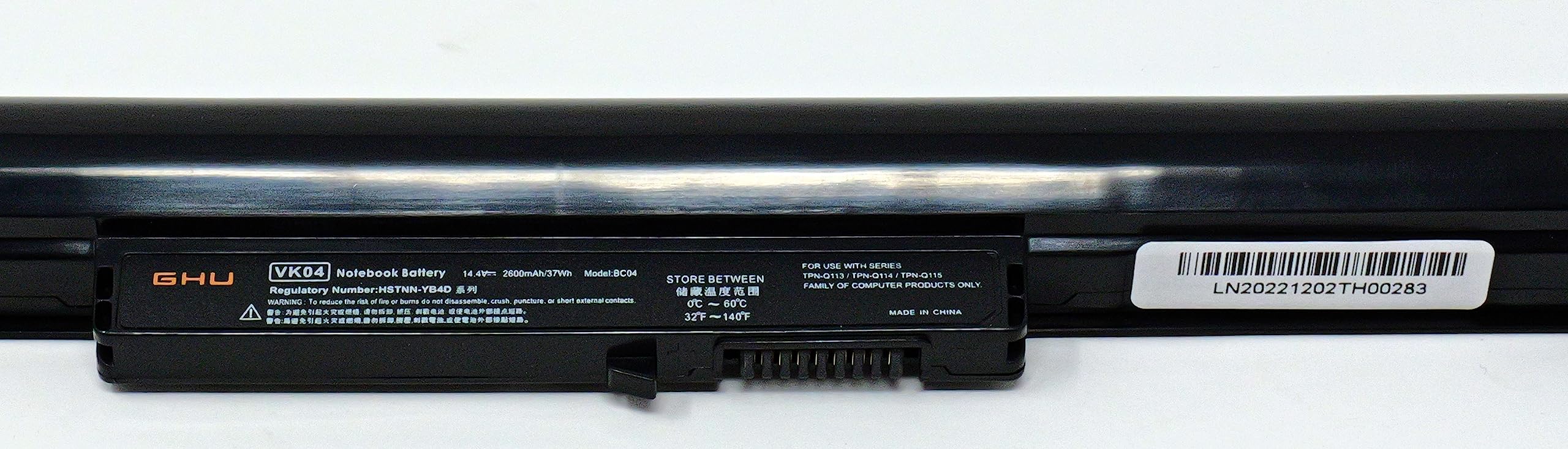 GHU New Notebook Replacement Battery VK04 HSTNN-YB4D 694864-851 695192-001 H4Q45AA Compatible with HP Pavilion Sleekbook 14-b000 15-b000 14 15 TPN-Q113 TPN-Q114 Laptop Batteries 14.4V 37Wh - Image 6